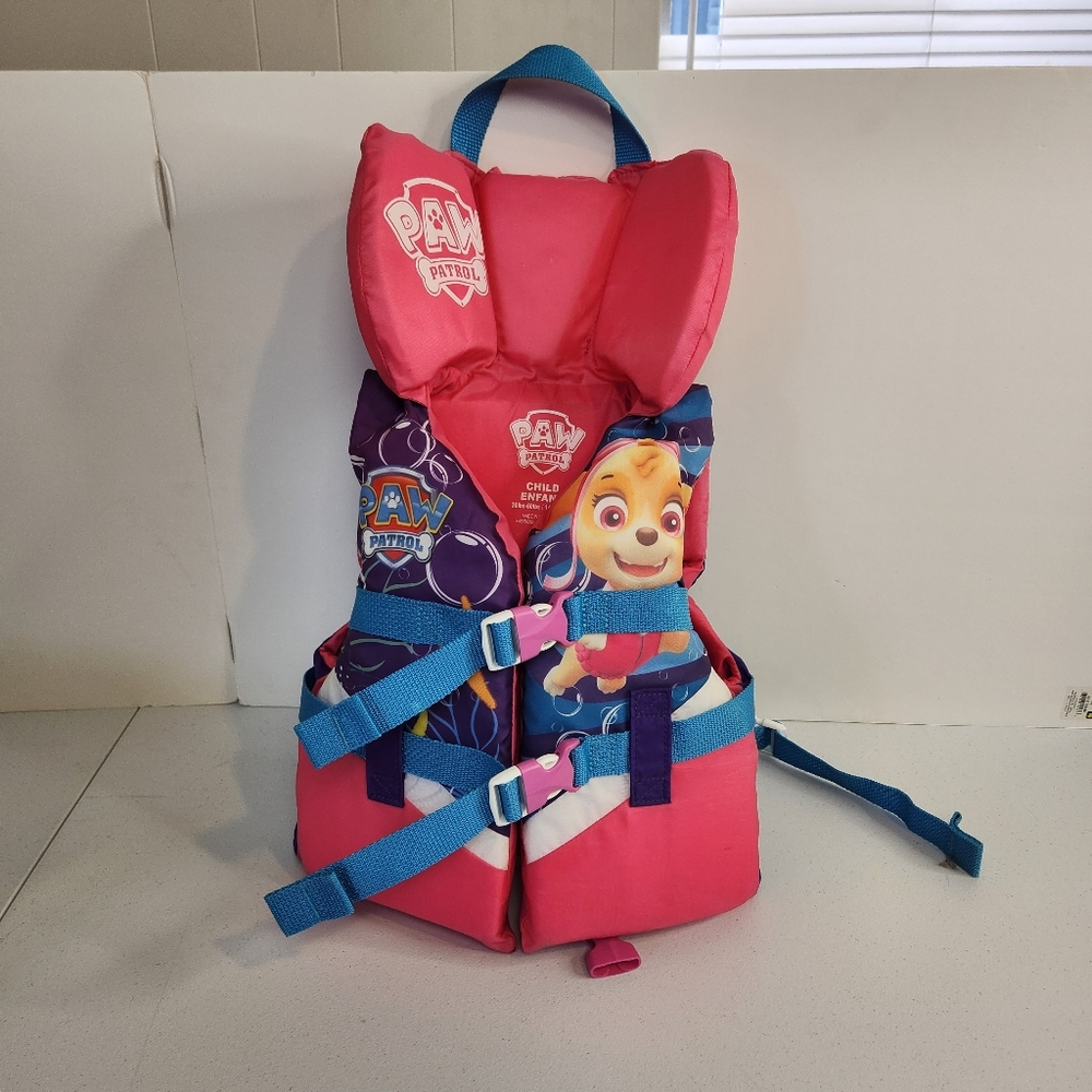 Paw Patrol Pink Girls Life Jacket PFD Buckles Child 30-60lbs Swim Beach